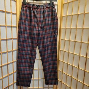 Sans Souci Women/Junior Plaid Casual Pants Sz S NWT